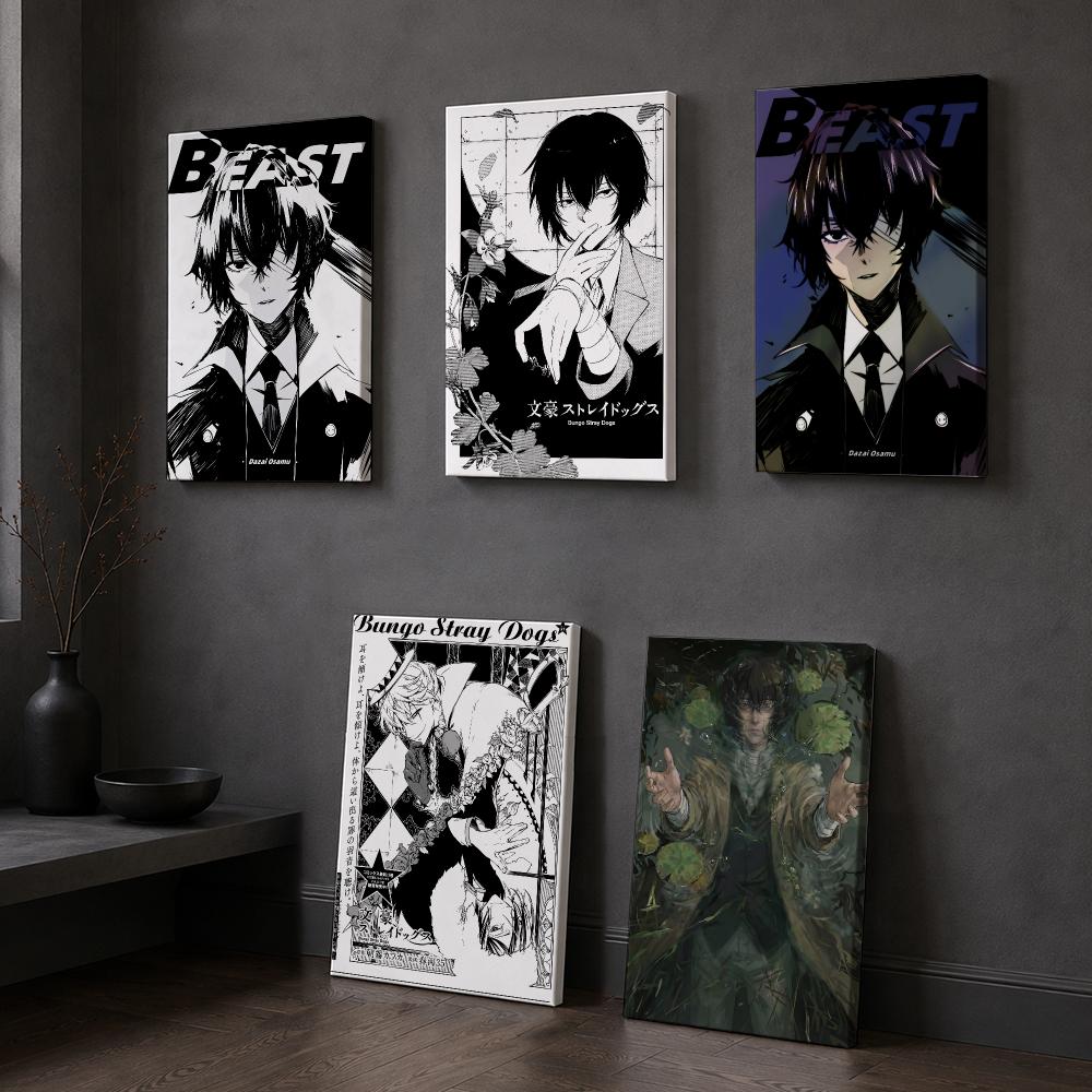 Anime Poster Print - Lukisan Dinding Berbingkai Anime B-Bungo Stray