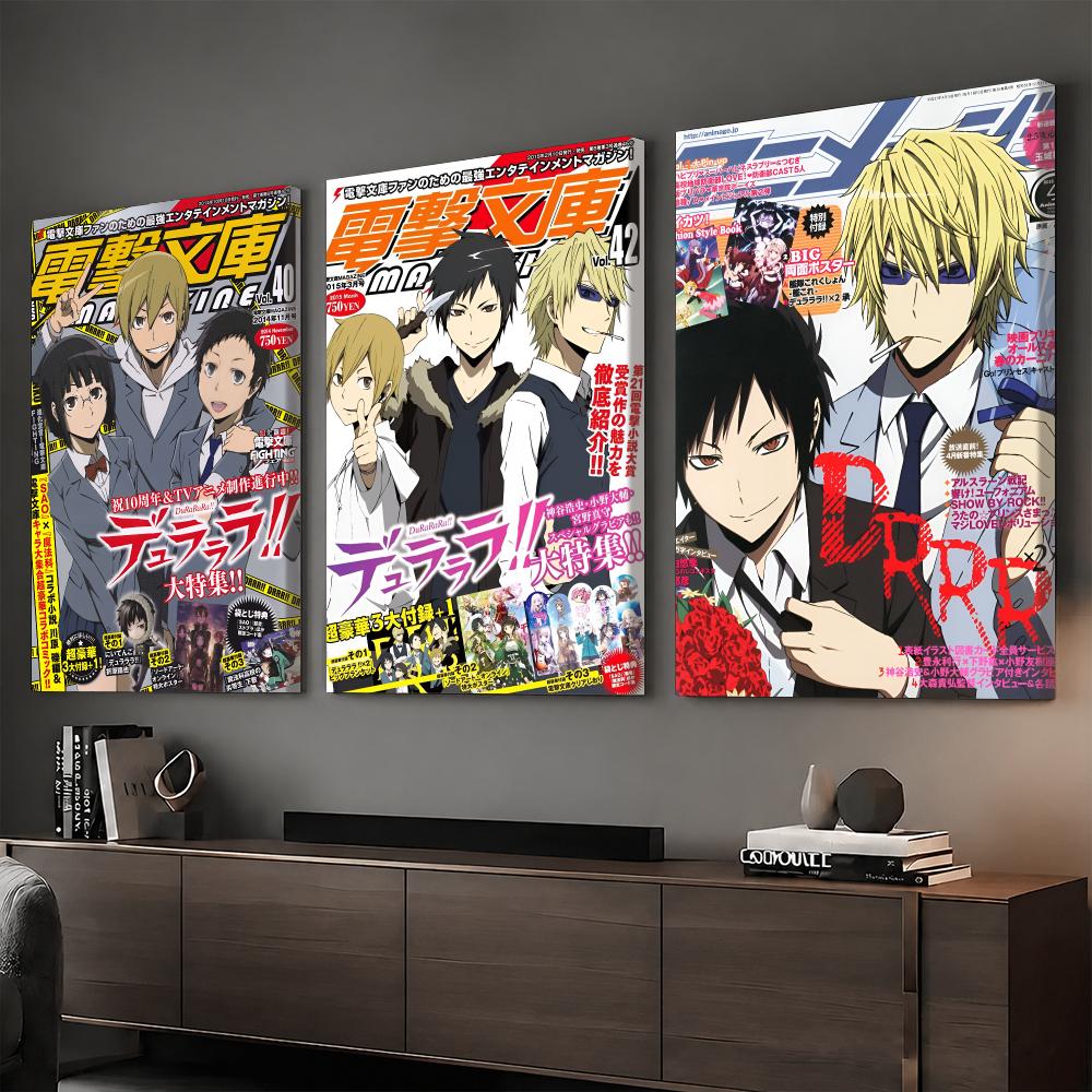 Anime Poster Print - Anime D-Durarara!! Lukisan Dinding Berbingkai, Poster