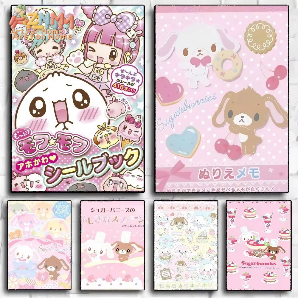 Anime Poster Print - 1 Buah AZMN Sugarbunnies Poster Anime