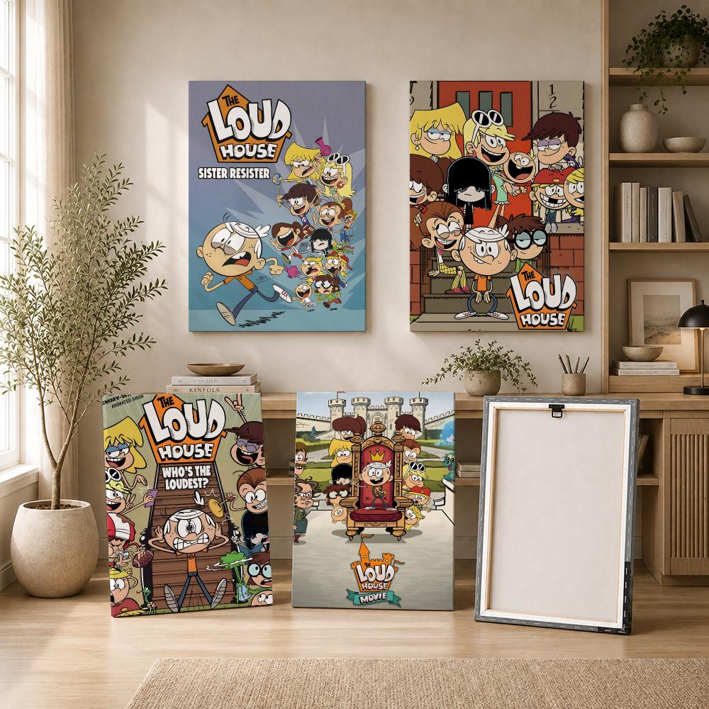 Anime Poster Print - Anime T-The Loud House Lukisan Dinding