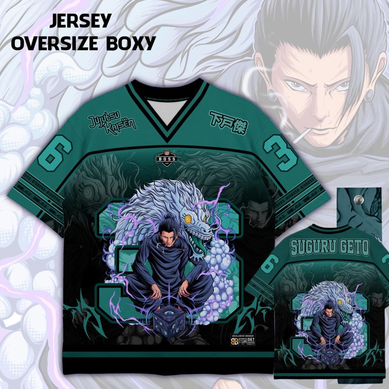 Kaos Jersey Print Anime Jujuts - Anime Merchandise Women ulasan dan harga