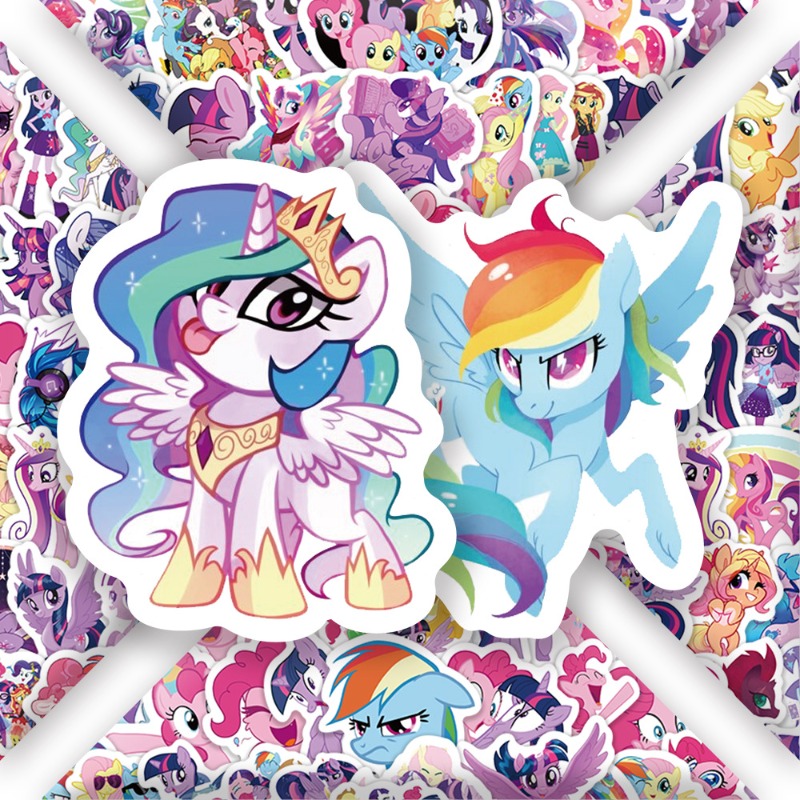 100pcs Stiker Kartun My Little - Original Anime Merchandise ulasan dan harga