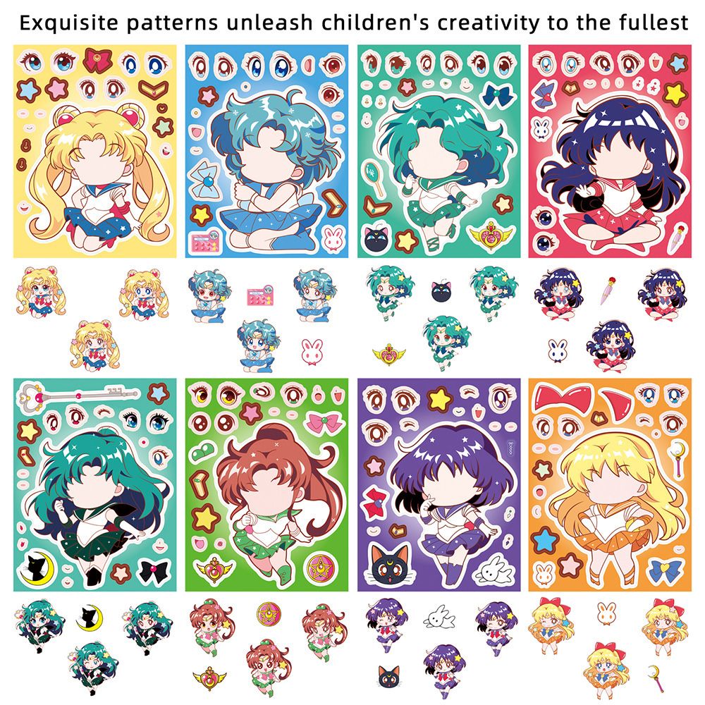 8/16 Buah Stiker DIY Puzzle Pe - Anime Poster Print ulasan dan harga
