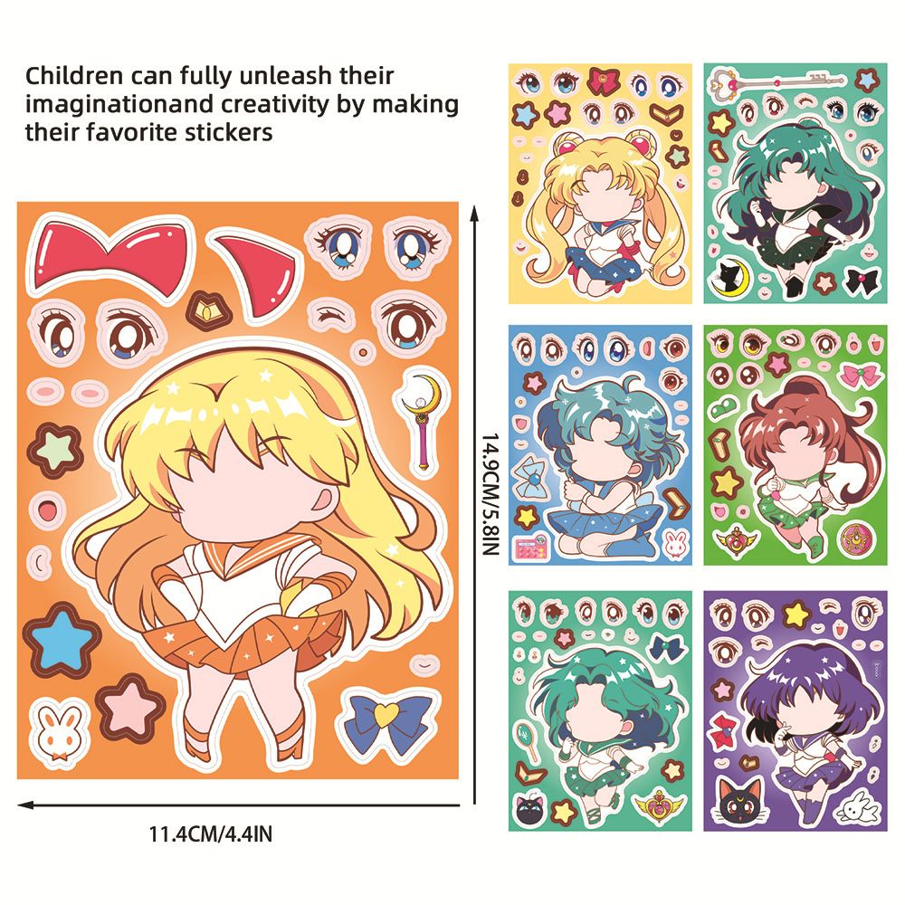 8/16 Buah Stiker DIY Puzzle Pe - Anime Poster Print ulasan dan harga