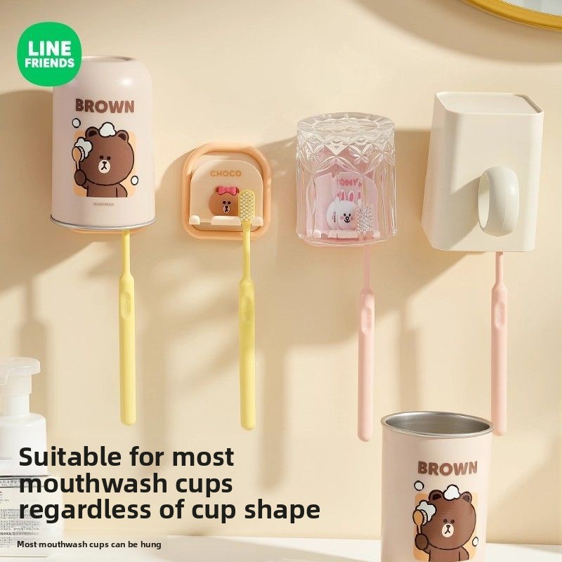 Tempat sikat gigi LINE FRIENDS - Anime Merchandise Women ulasan dan harga