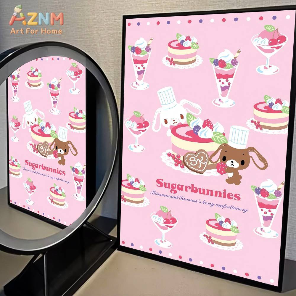 1 Buah AZMN Sugarbunnies Poste - Anime Poster Print ulasan dan harga