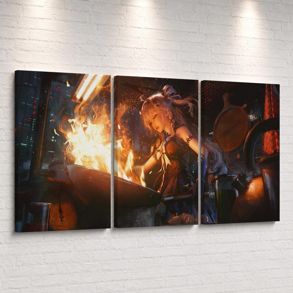 Lukisan Dinding Berbingkai Ani - Anime Poster Print ulasan dan harga