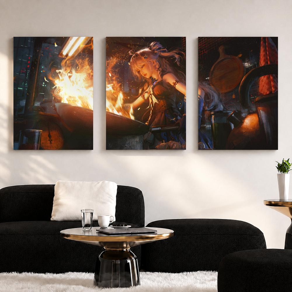 Lukisan Dinding Berbingkai Ani - Anime Poster Print ulasan dan harga