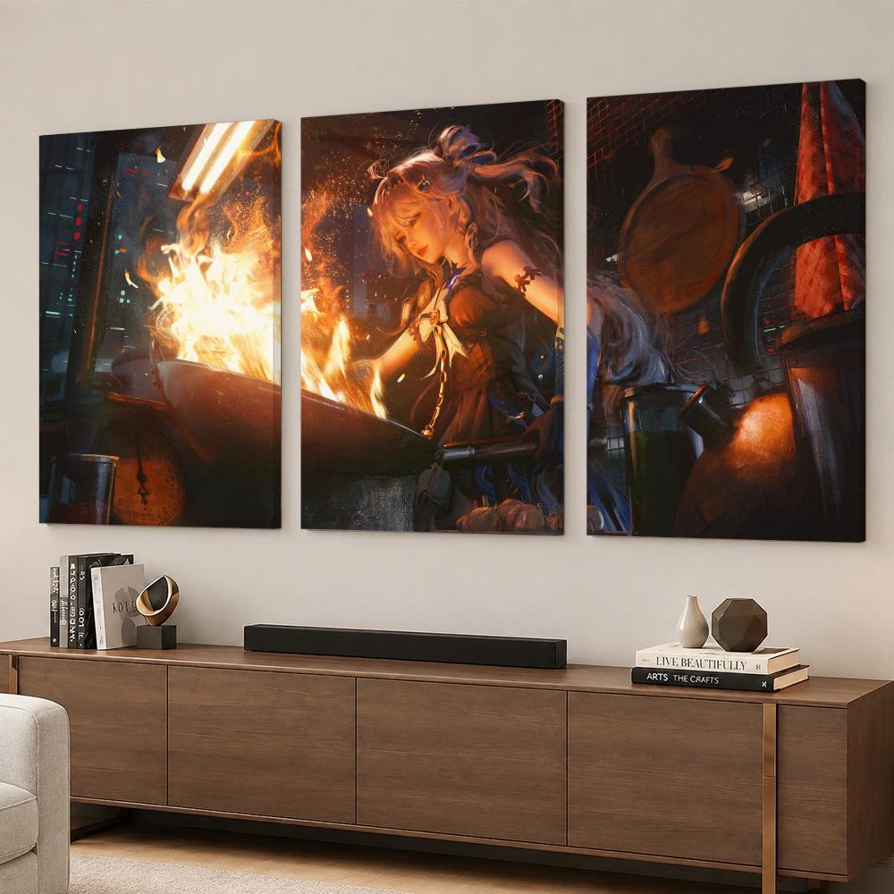 Lukisan Dinding Berbingkai Ani - Anime Poster Print ulasan dan harga
