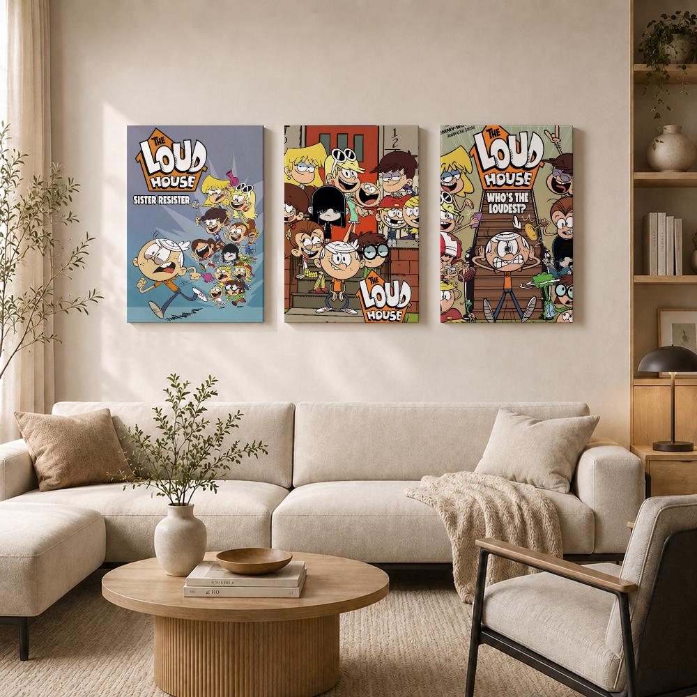 Anime T-The Loud House Lukisan - Anime Poster Print ulasan dan harga